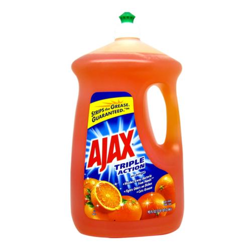 Ajax Triple Action Orange Dishwashing Liquid, 90 oz