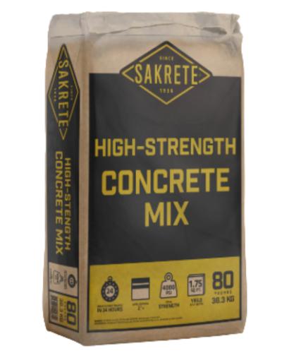 SAKRETE 80 lb. High-Strength Concrete Mix