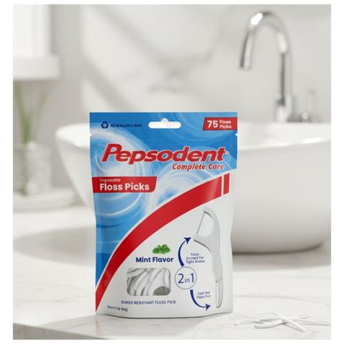 75 Count Pepsodent Mint Floss Picks