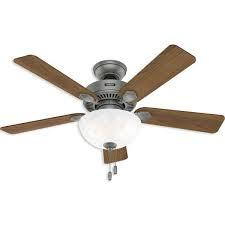 CEILING FAN 44" SWANSON BOWL MATTE SILVER