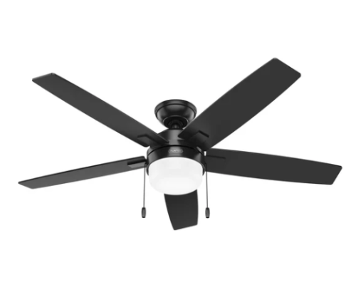 Hunter 52'' Anisten Ceiling Fan, Matte Black
