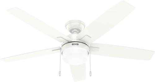 Hunter 52'' Anisten Ceiling Fan, Fresh White