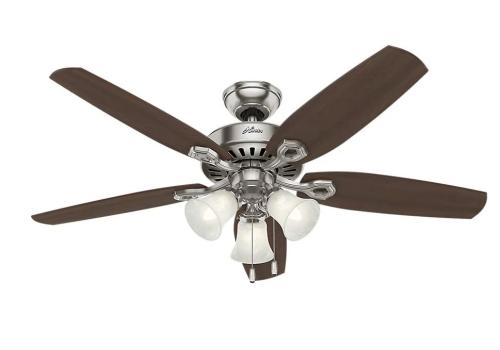 CEILING FAN 52" BUILDER PLUS BRUSHED NICKEL