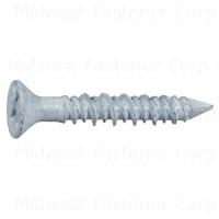 53730 3/16X1-1/4 PHILLIP FLAT MASONRY SCREW WHITE RUSPERT