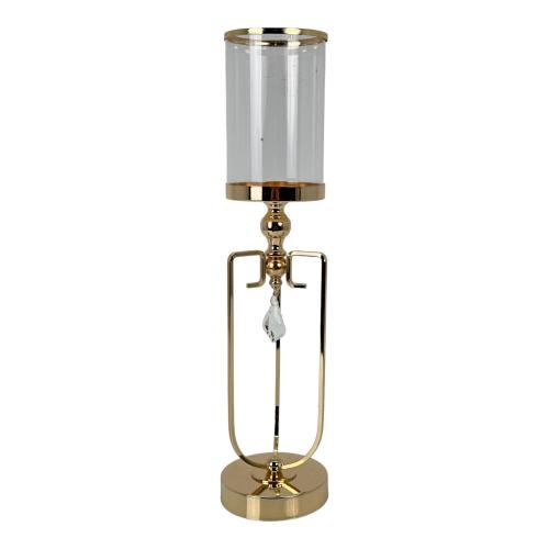 CANDLE HOLDER LARGE DEEPLY GOLD