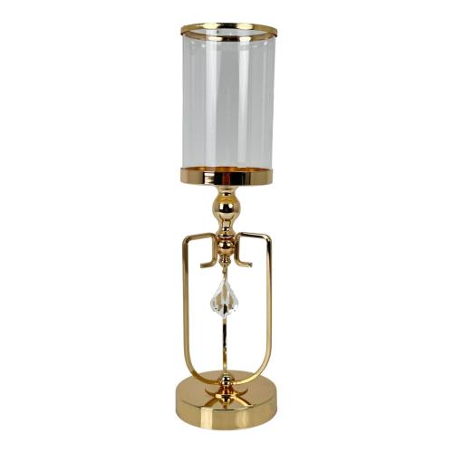 CANDLE HOLDER MEDIUM DEEPLY GOLD