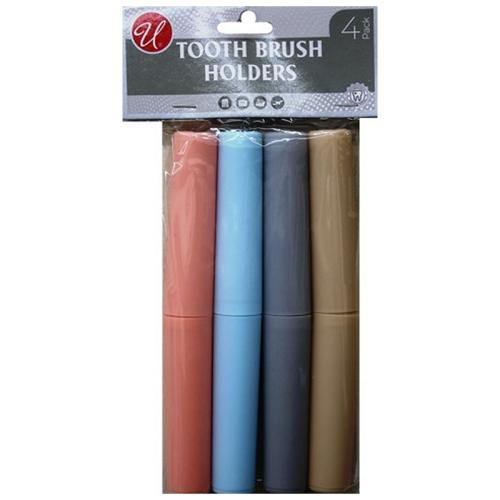 TOOTHBRUSH HOLDER 4PK ASST. COLOR