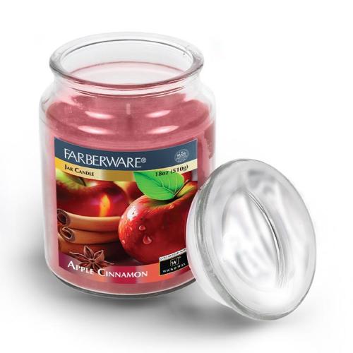 18 oz Farberware Jar Candle, Apple Cinnamon