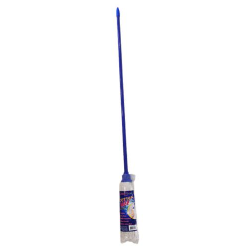 Deck Cotton Mop With Blue Metal Handle #16-24