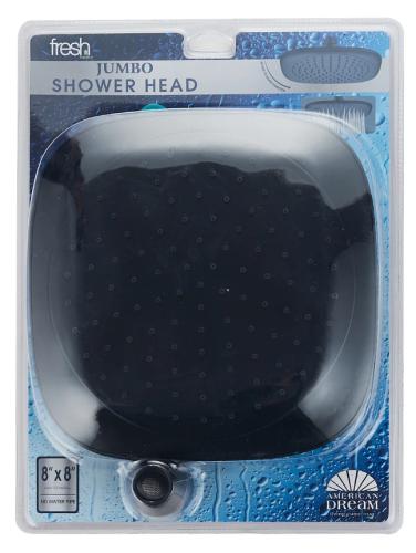 SHOWER HEAD MATTE BLACK JUMBO SINGLE FUNCTION
