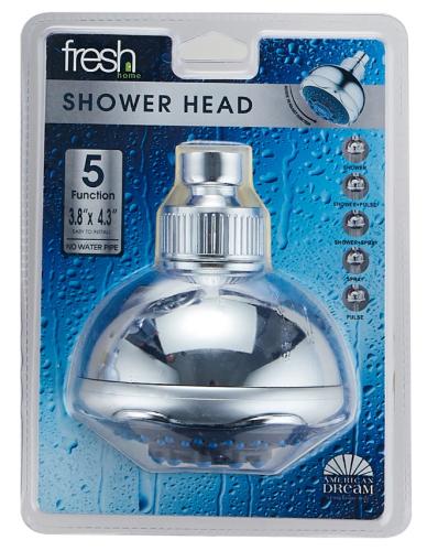 SHOWER HEAD CHROME 5 FUNCTION