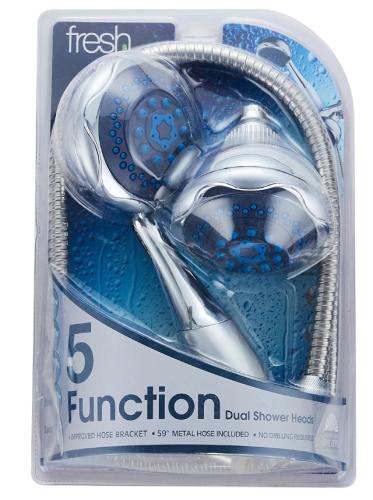 SHOWER MASSAGER 5 FUNCTION TWIN