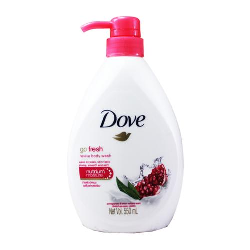 DOVE BODYWASH FRESH REVIVE W/PUMP 550ML