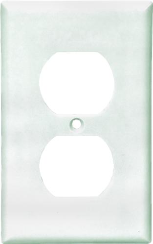 WALL PLATE 1GNG (INDIVIDUAL) DPLX RECPT WHT