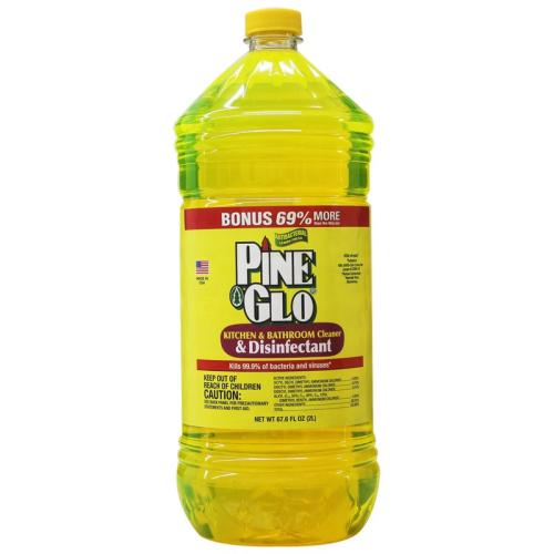 Pine Glo Lemon Antibacterial Kitchen & Bathroom Cleaner, 67.6oz