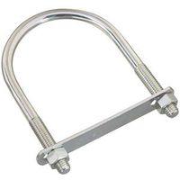 BOLT U PLATE/NUT .5X4X6.5IN ZN