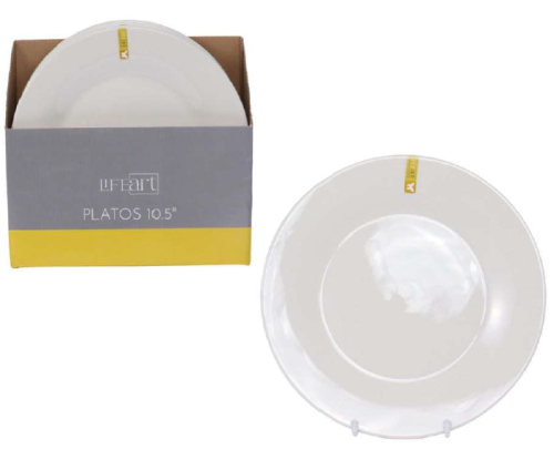 White Dinner Plate – 10.5"