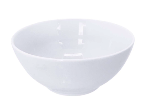 White Porcelain Round Salad Bowl – 18cm x 8cm