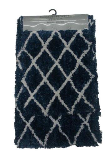 BATH RUG SET RISE 2PC NAVY
