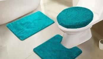 BATH RUG SET BROOKLYN 3PC AQUA