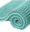 BATH RUG SET CHENILLE POPCORN 2PC AQUA