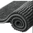 BATH RUG SET CHENILLE POPCORN 2PC GREY