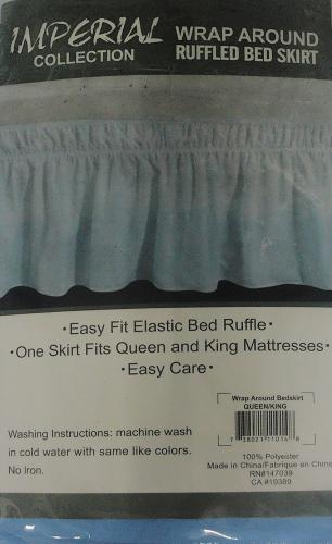BEDSKIRT WRAP AROUND QUEEN/KING - ASST.