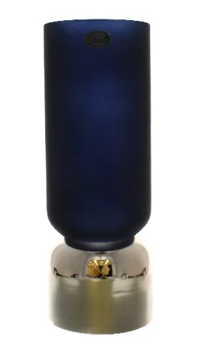Glass Vase Black & Gold