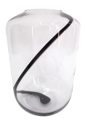 Round Decore Glass Vase