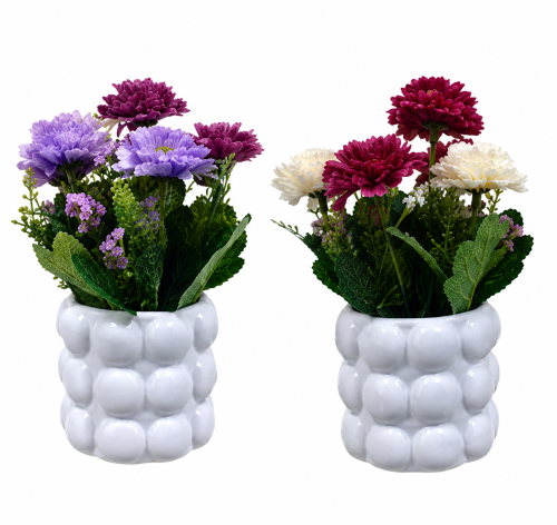 Artificial Plant With White Pot