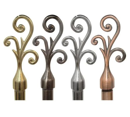 CURTAIN ROD METAL 28 X 48 PLATED COLOR