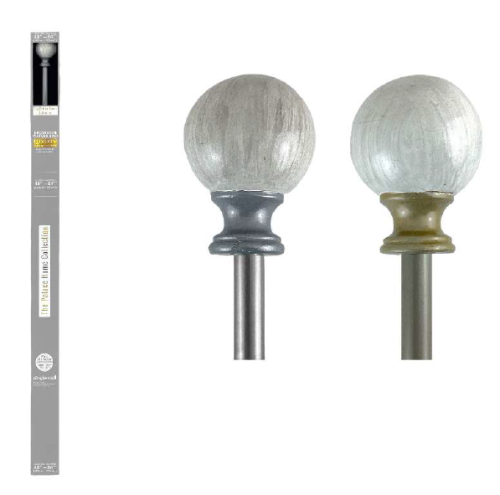 Adjustable Painted Curtain Rod – 48" to 84"