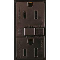 RCPT DPLX GFCI ST 15A/125V BR