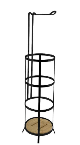 Black Heavy-Gauge Toilet Paper Holder – Light 