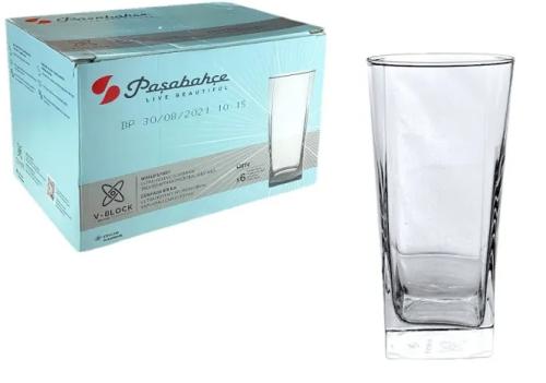 GLASSWARE 6PC CARRE LONG DRINK
