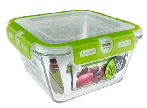 Glass Bowl With Latching Lid