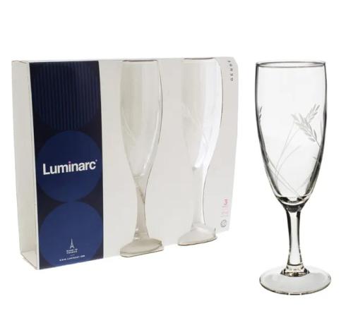 3 Piece Glass Stemware Set