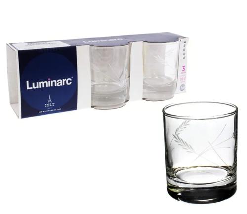 GLASSWARE 3PC VASO GERBE 10OZ