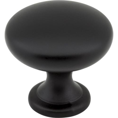 CABINET KNOB MUSHROOM KASAWARE 1-3/16" MATTE BLACK 10PK