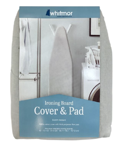 Ironing Board Cover & Pad – Gray, 15" × 54"