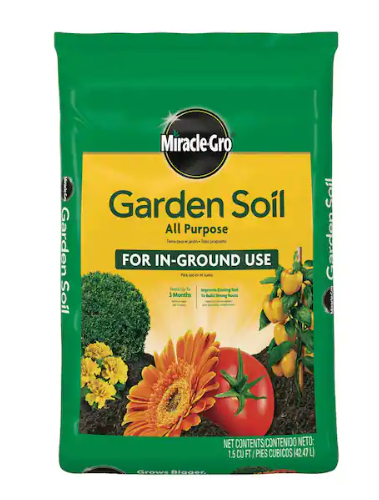 Miracle-Gro All-Purpose Garden Soil, 24 sq-ft Coverage Area, 1.5 cu-ft Bag