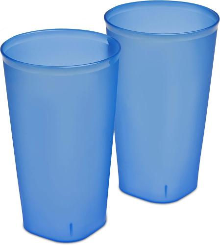CUPS TUMBLERS 32OZ SET OF 2 TURQUOISE