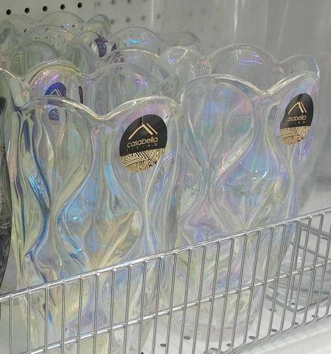 VASE IRIDISCENT 125 X 25 X 125CM