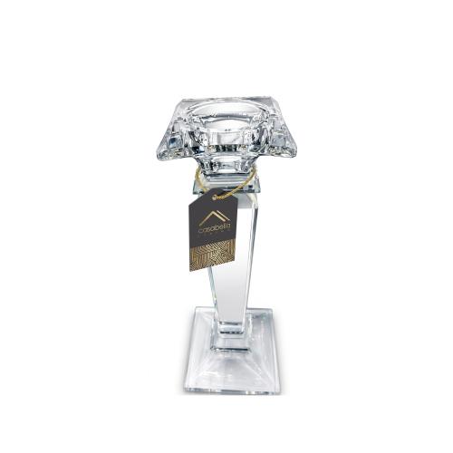 Clear Candle Holder