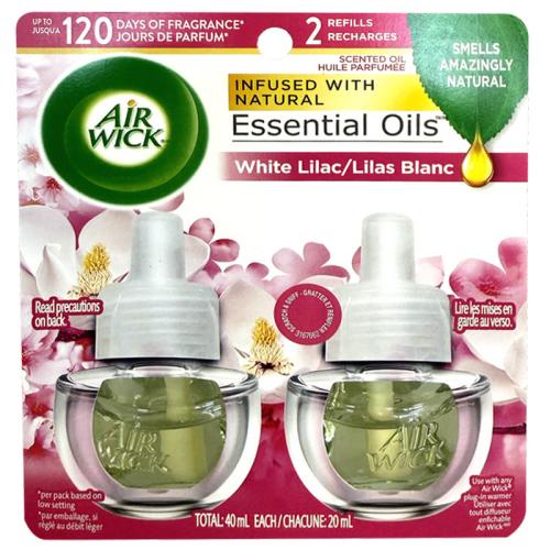 AIR FRESH AIRWICK OIL 2PK REF WHITE LILAC