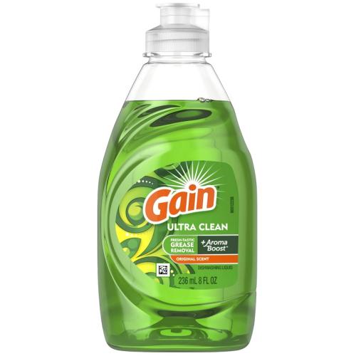Gain Ultra Clean Dish Liquid, 8 oz. 