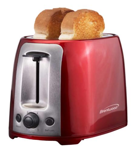 TOASTER 2SLC COOL TOUCH RED/SS TS-292R
