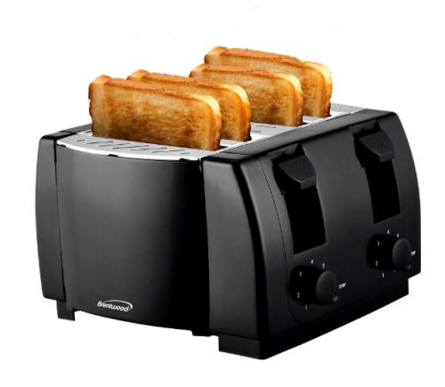 TOASTER BLK 4-SLICE COOL TOUCH TS-285