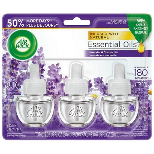 AIR FRESH AIRWICK OIL LAVENDER CHAMOM 3pk