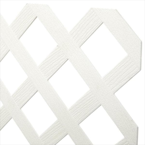 White Garden Lattice Large Hole, 4'X8'